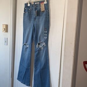 Levis 726 High Rise Flare 28X32 New